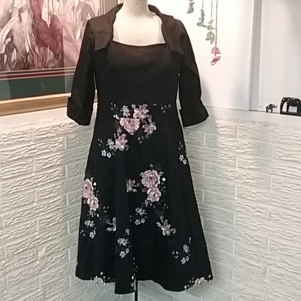 🔥🍁Fashion Dress with Floral print Size XXL